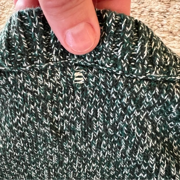 St John’s Bay Men’s Sweater Green Marled Crewneck Pullover size large - Picture 8 of 9